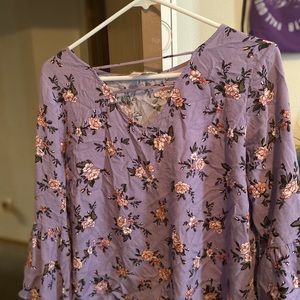 Long sleeve blouse with dangly long sleeves